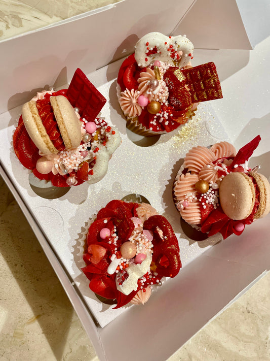 Luxe V day cupcakes